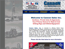 Tablet Screenshot of cannonsalesinc.com